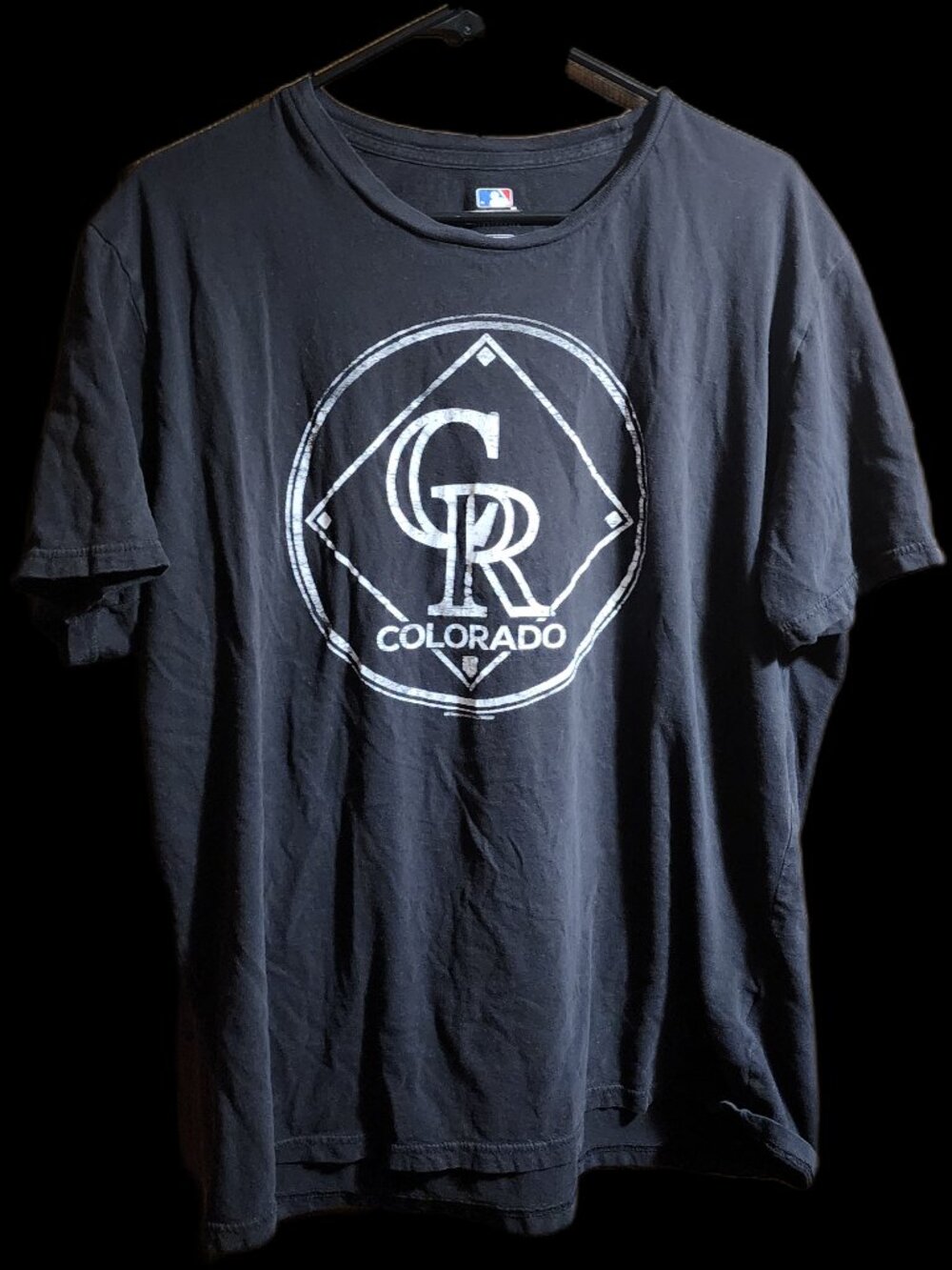 MLB Genuine Merchandise Colorado Rockies Men's XL Black Graphic T-Shirt